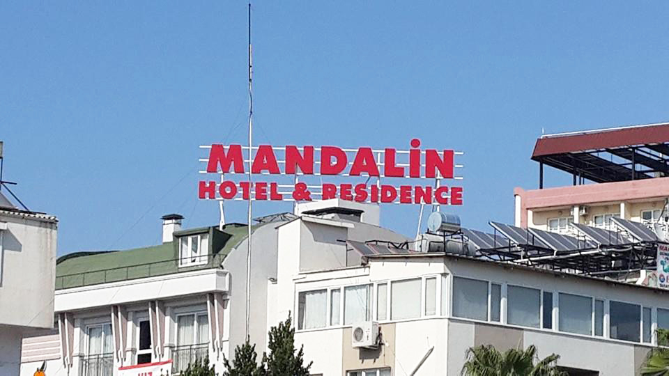 Mandalin Hotel & Residance Difzrl Plexi Kutu Harf