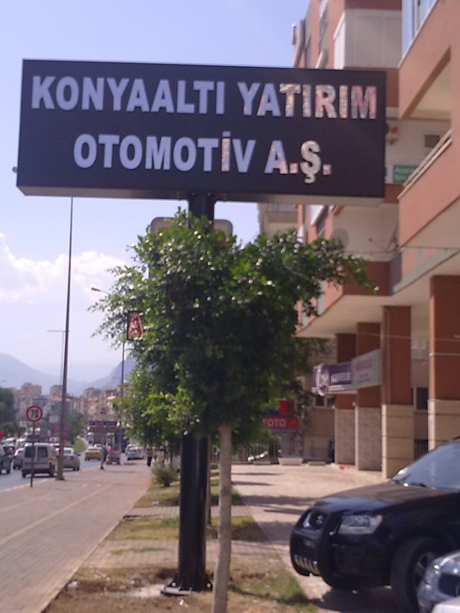 Konyaalt Yatrm Otomotiv A.