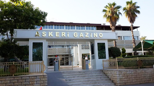 Antalya Askeri Gazino / Gold Paslanmaz Krom Kutu Harf